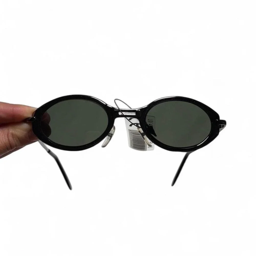 Vintage 90s Twist Bridge Oval Sunglasses